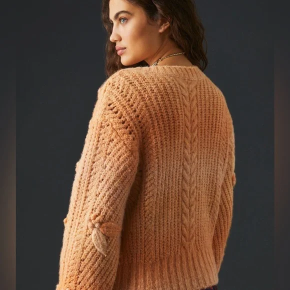 NWT Anthropologie Bauble V-Neck Sweater size S - Picture 5 of 12